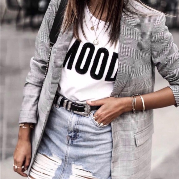 Lulus Jackets & Blazers - 🆕Black & White Plaid Blazer